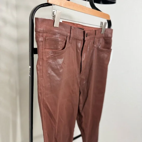 Joe's Jeans The Charlie Cinnamon Faux Leather Pants NWT - Picture 4 of 12